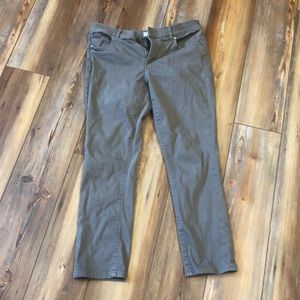 Loft skinny crop jeans 6p cement/stone color